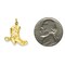 14K Yellow Gold Cowboy Boot & Spur Charm FindingKing Jewerly 25mm x 21.5mm